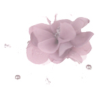 chiffon and satin flower haircomb